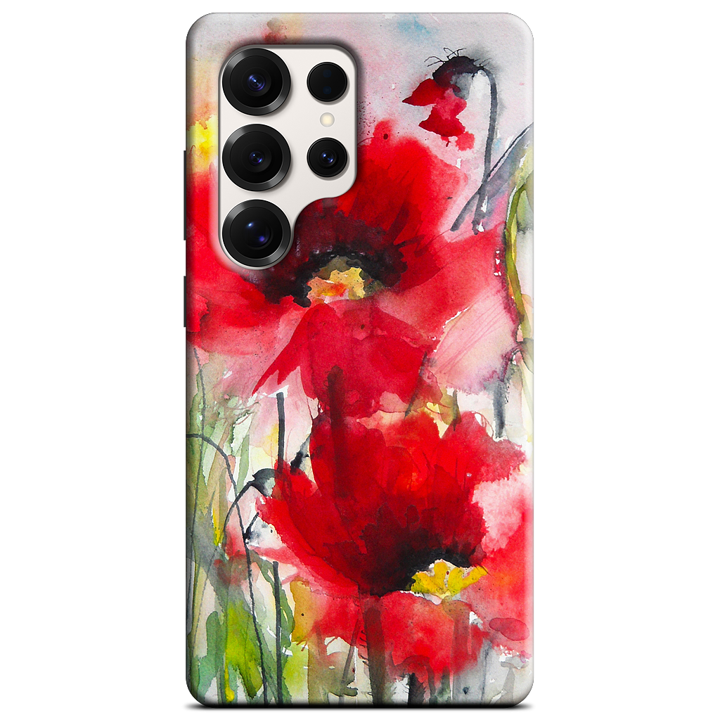 Red Poppies Samsung Case