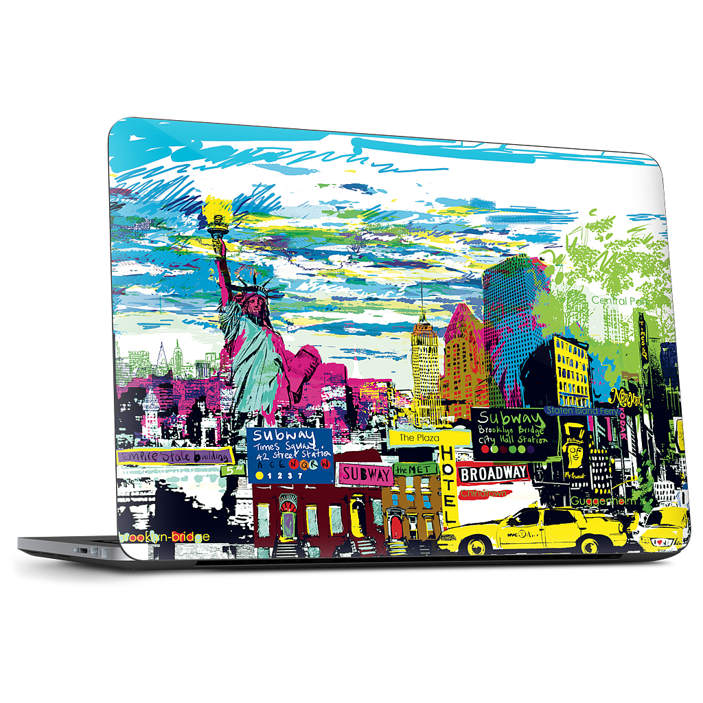 New York Skyline Dell Laptop Skin