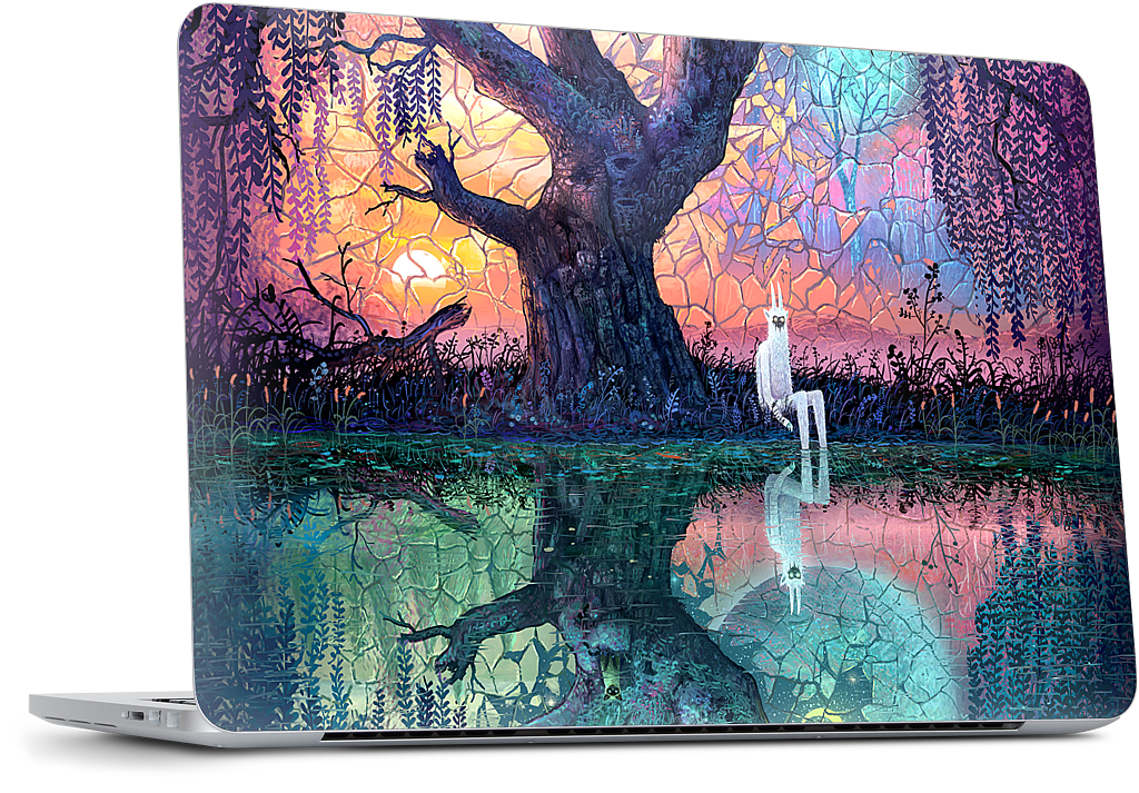 On the Banks of Broken Worlds MacBook Skin