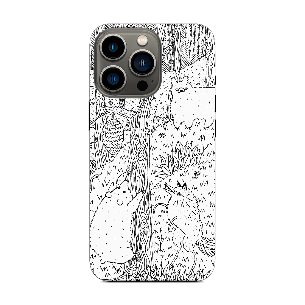 Diurnal Animals of the Forest iPhone Skin