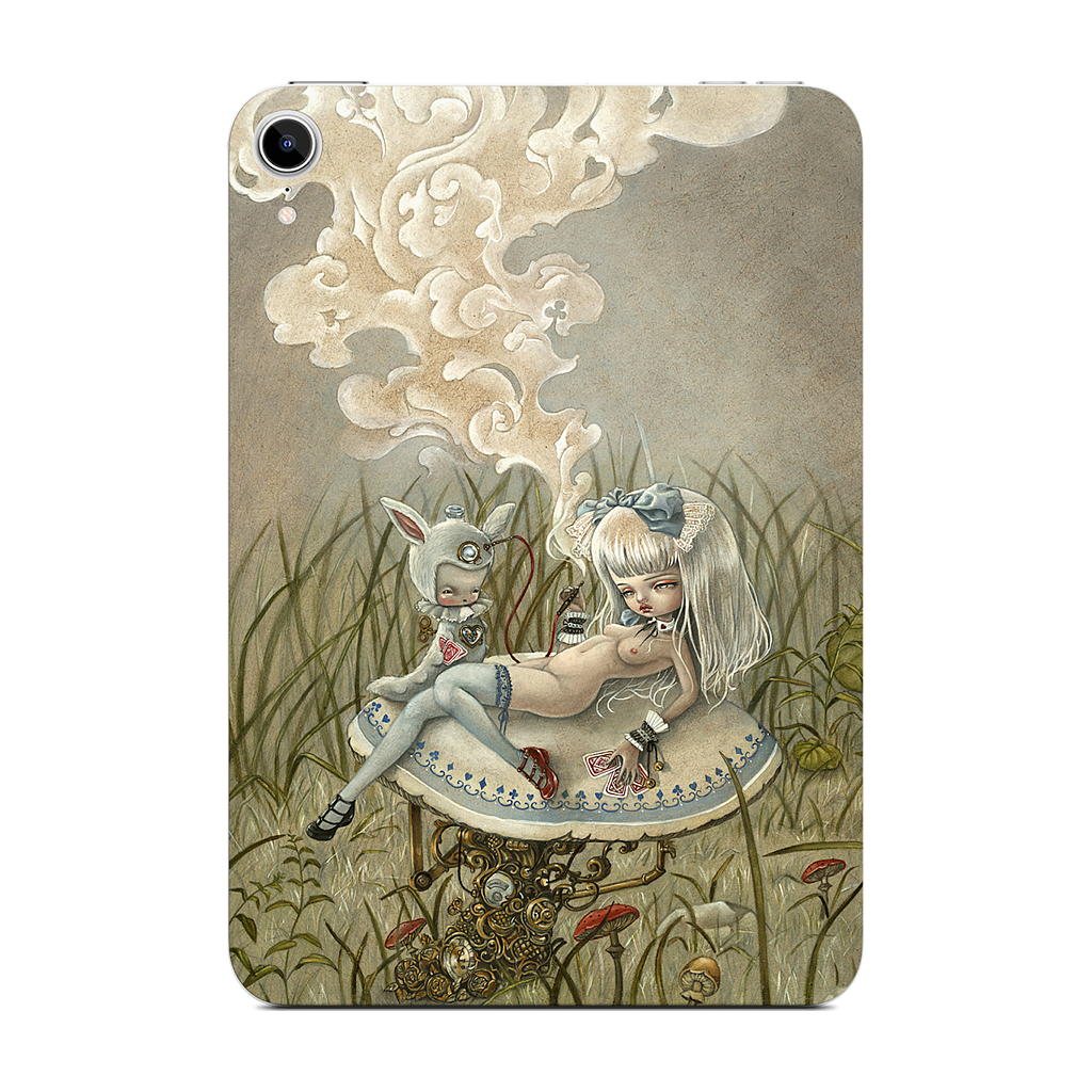 Alice and the Caterpillar iPad Skin