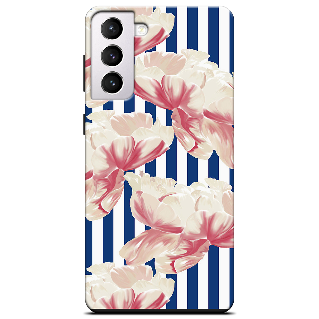 Stripe Floral Samsung Case