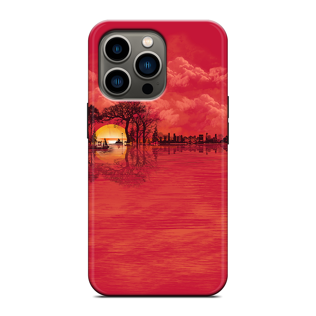 Musical Sunset iPhone Case