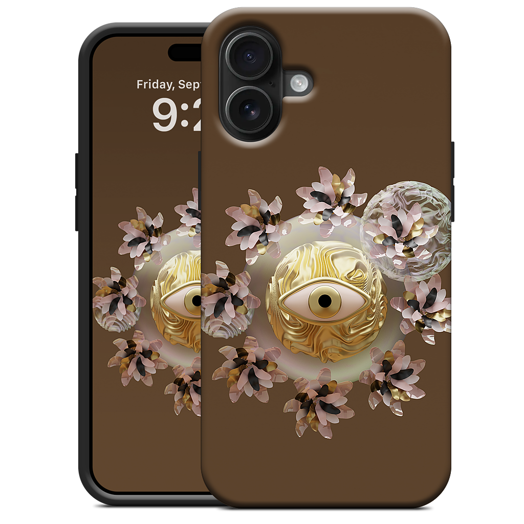 Golden Flowers iPhone Case