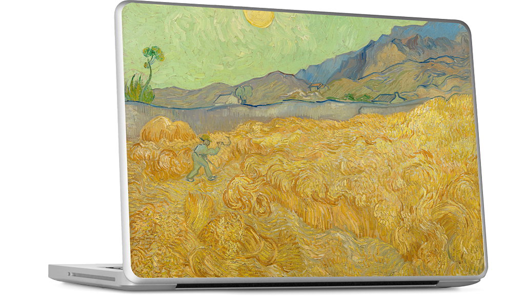 Wheatfield with a Reaper MacBook Skin