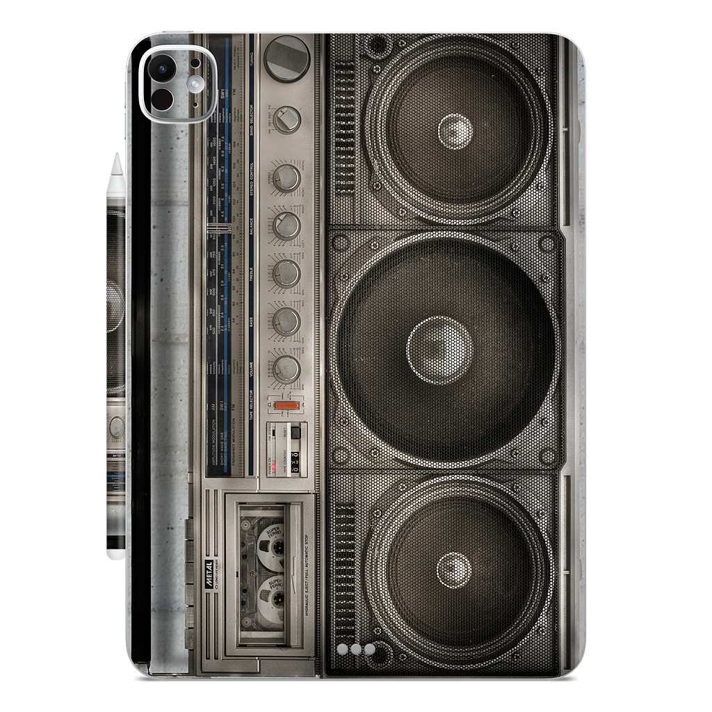 Boombox iPad Skin