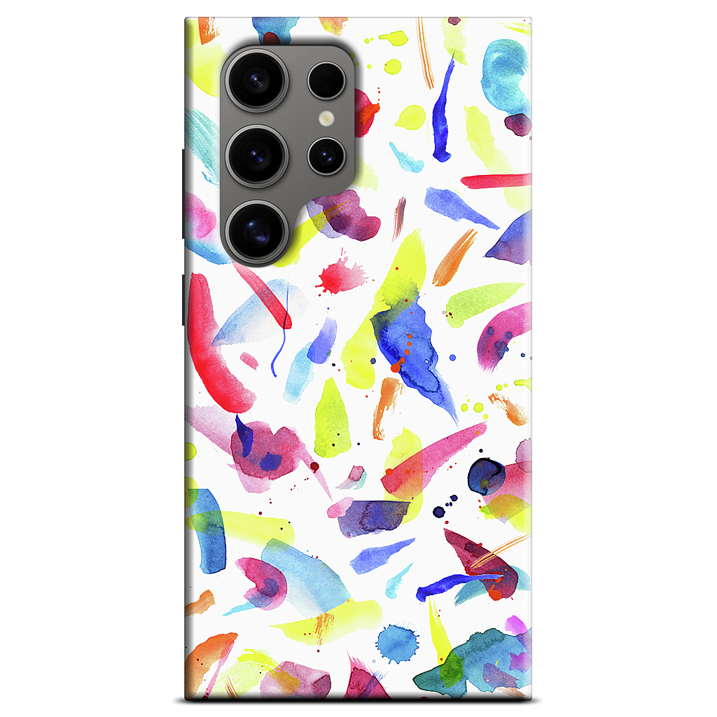 Watercolor Summer Brushstrokes Samsung Case