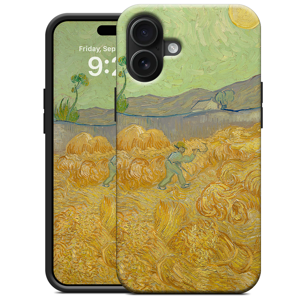 Wheatfield with a Reaper iPhone Case