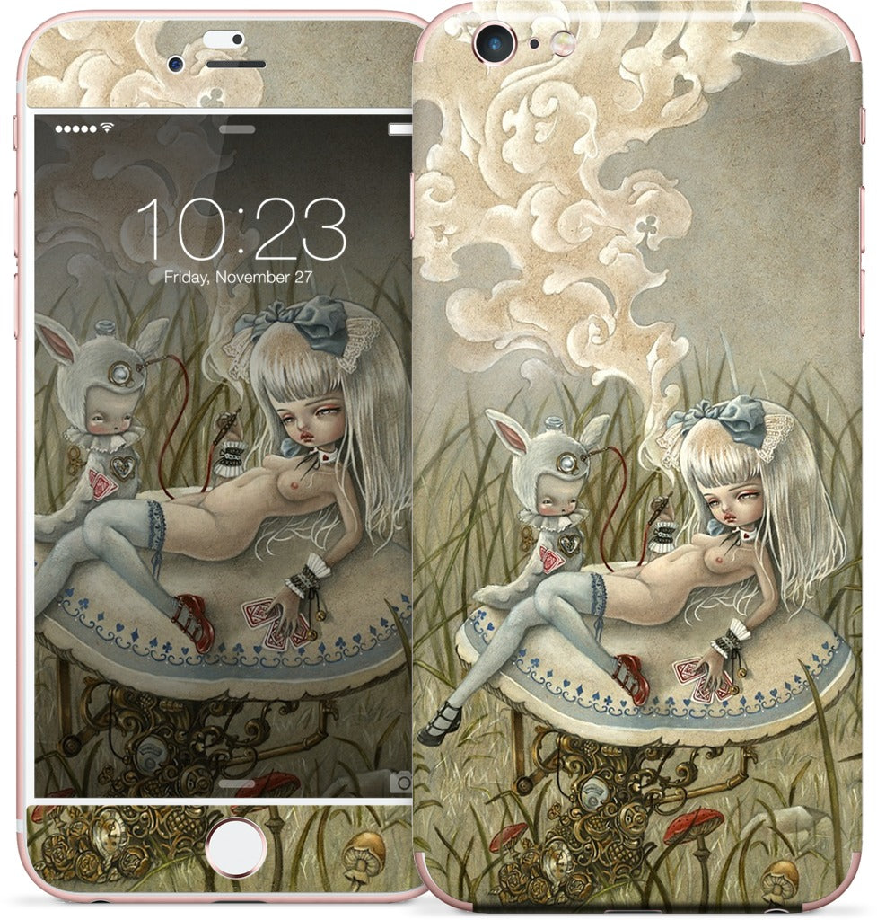 Alice and the Caterpillar iPhone Skin