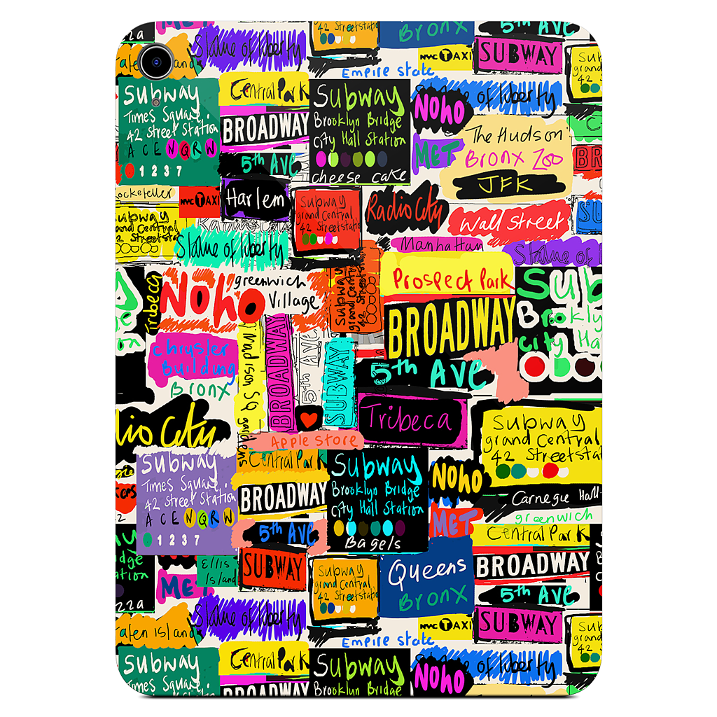 NYC Words iPad Skin