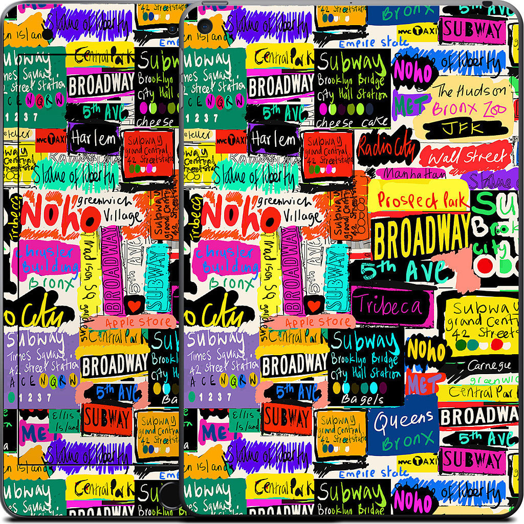 NYC Words iPad Skin