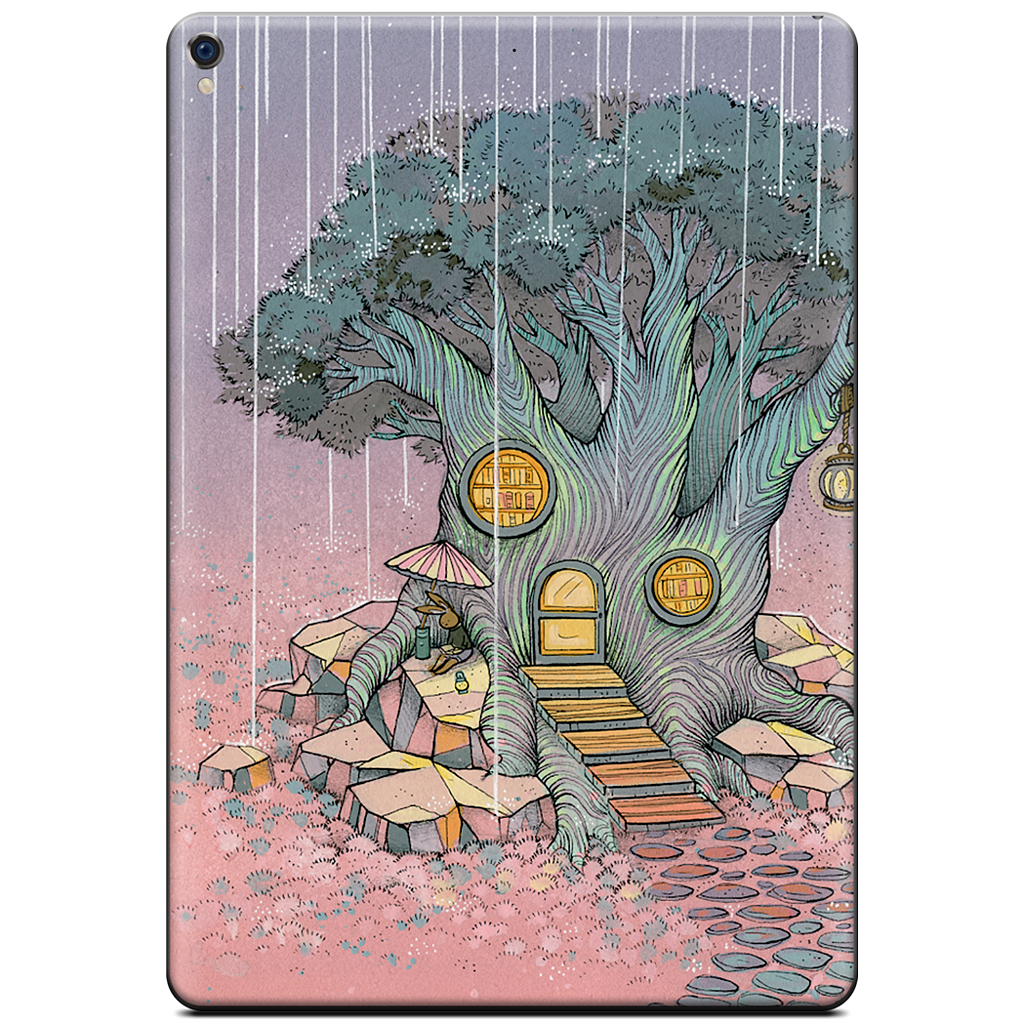 Rainy Day In The Library iPad Skin