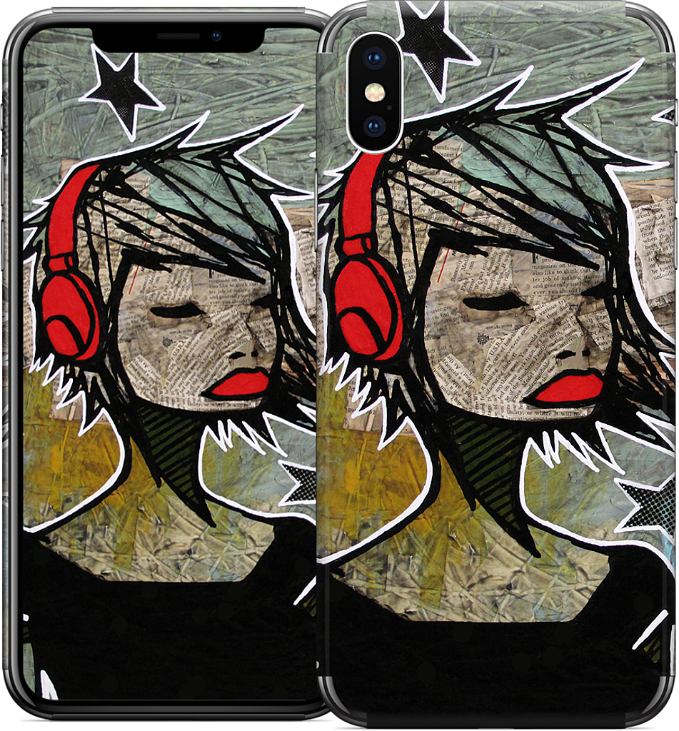 Night Music iPhone Skin