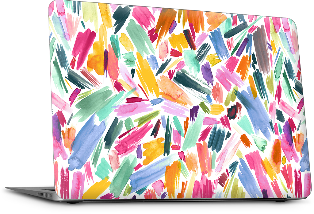 Colorful Abstract Strokes MacBook Skin