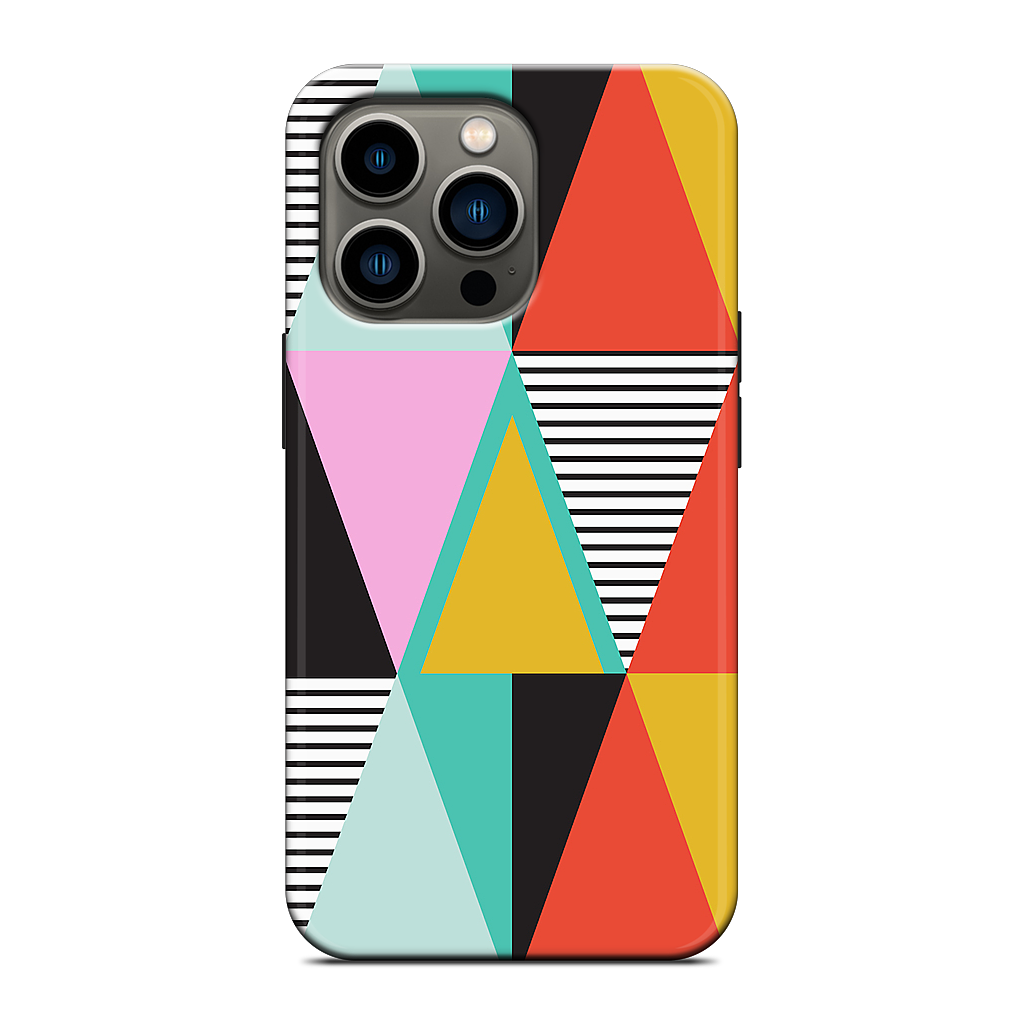 Graphic Triangles iPhone Case