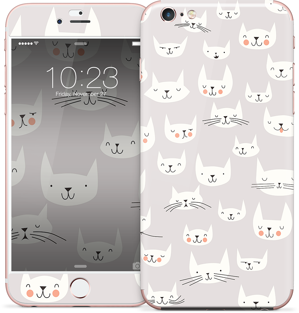 Cat Faces iPhone Skin