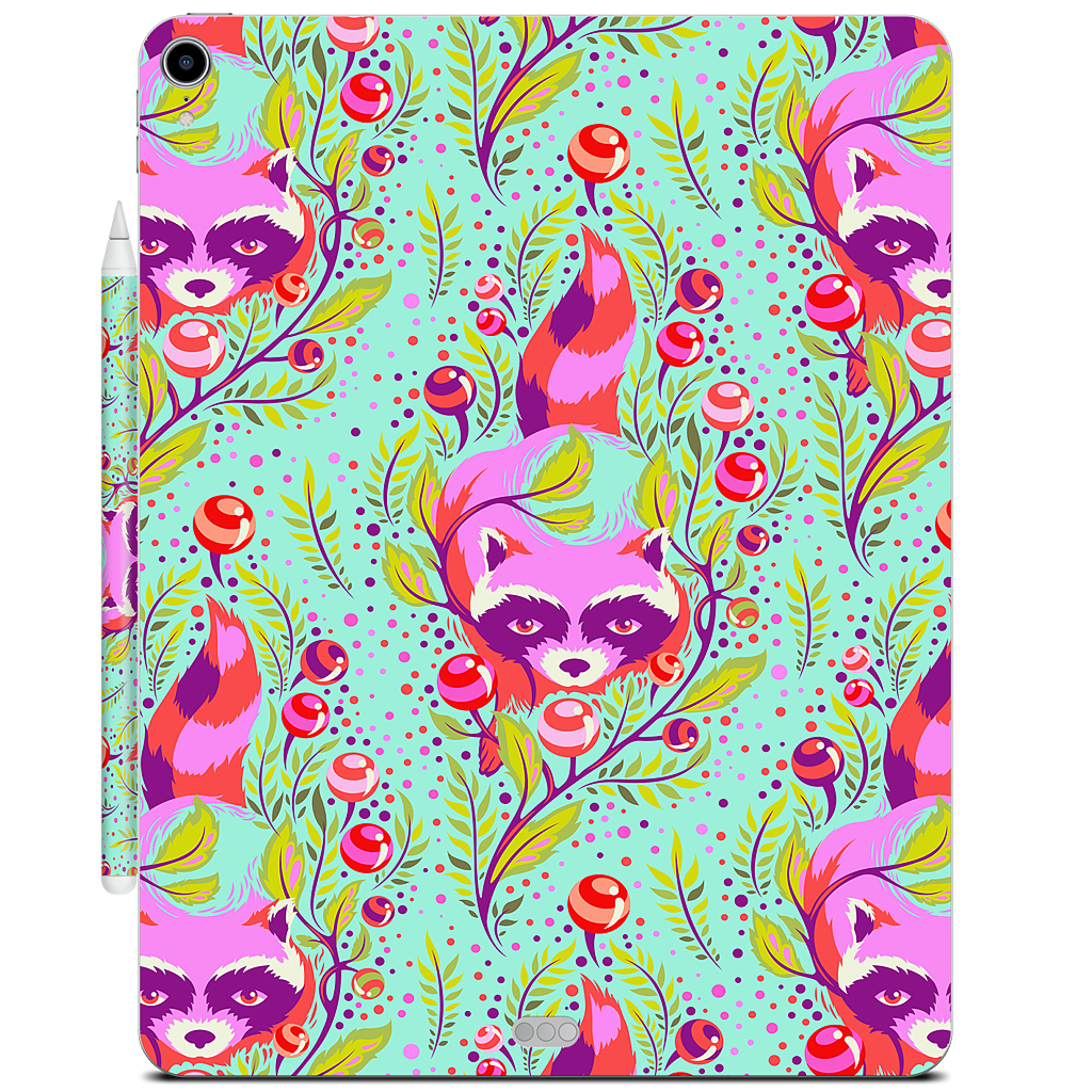 Raccoon Poppy iPad Skin