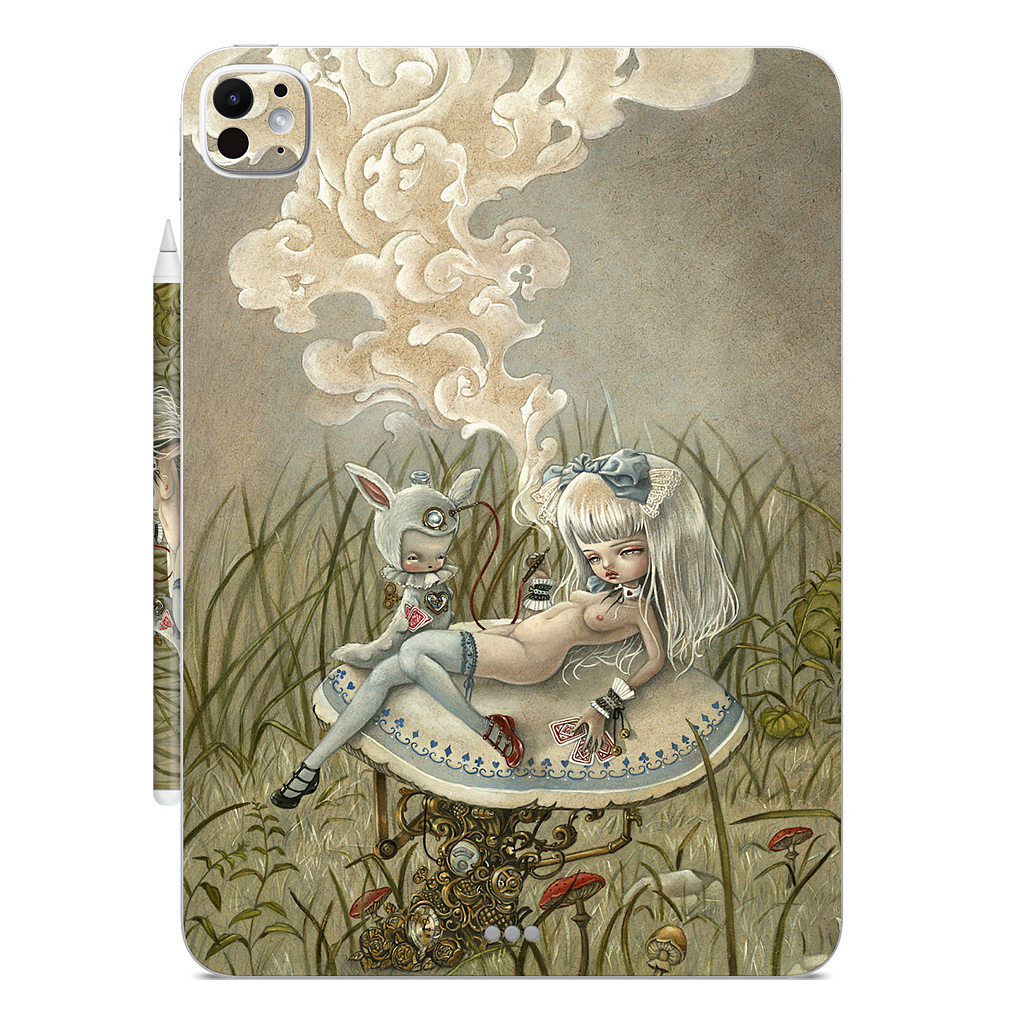 Alice and the Caterpillar iPad Skin