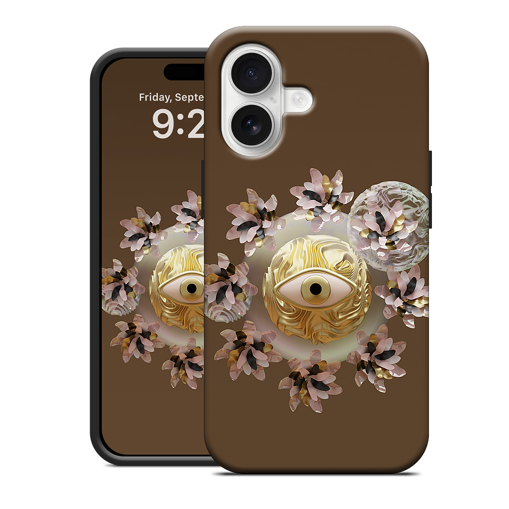 Golden Flowers iPhone Case