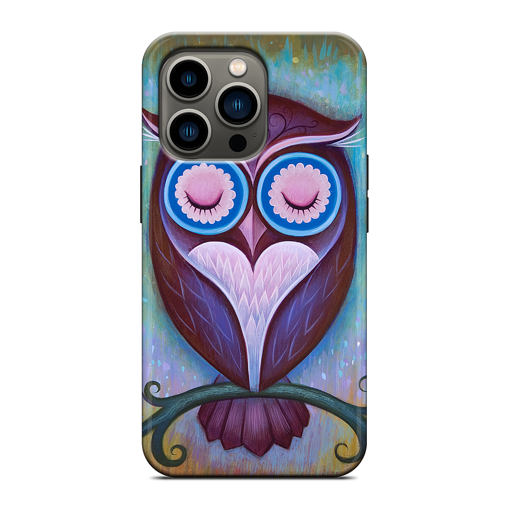 Sleepy Owl iPhone Case