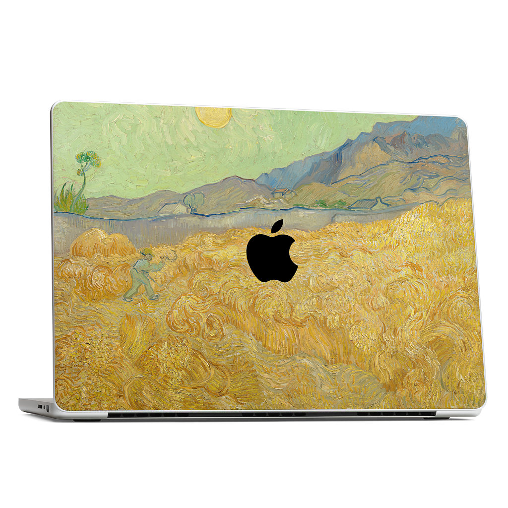 Wheatfield with a Reaper MacBook Skin