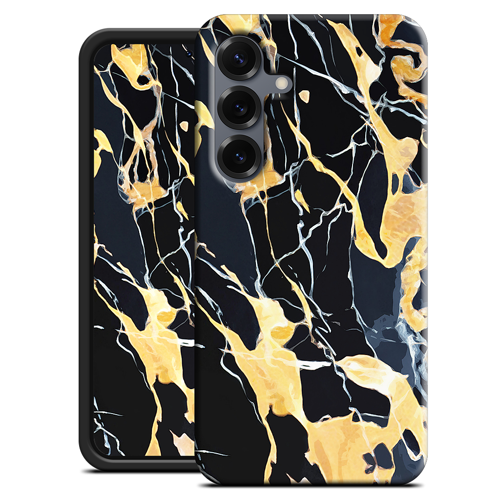 Black Marble Samsung Case