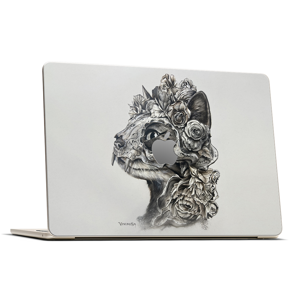 Muerte Cat  MacBook Skin