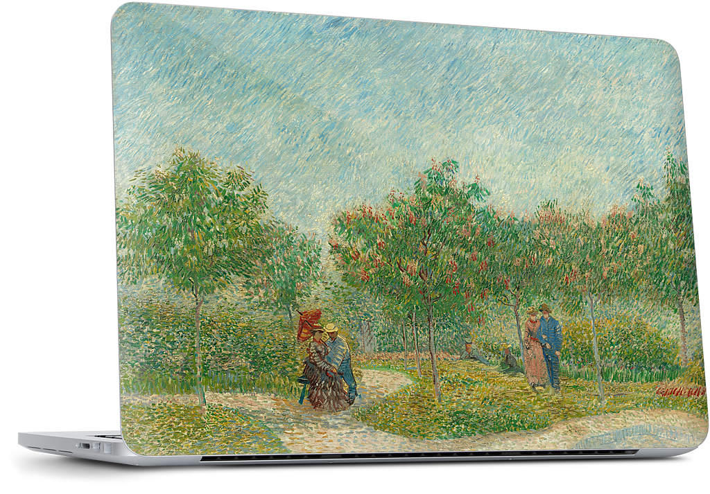 Garden with Courting Couples MacBook Skin