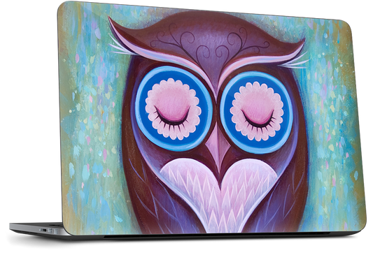 Sleepy Owl Dell Laptop Skin