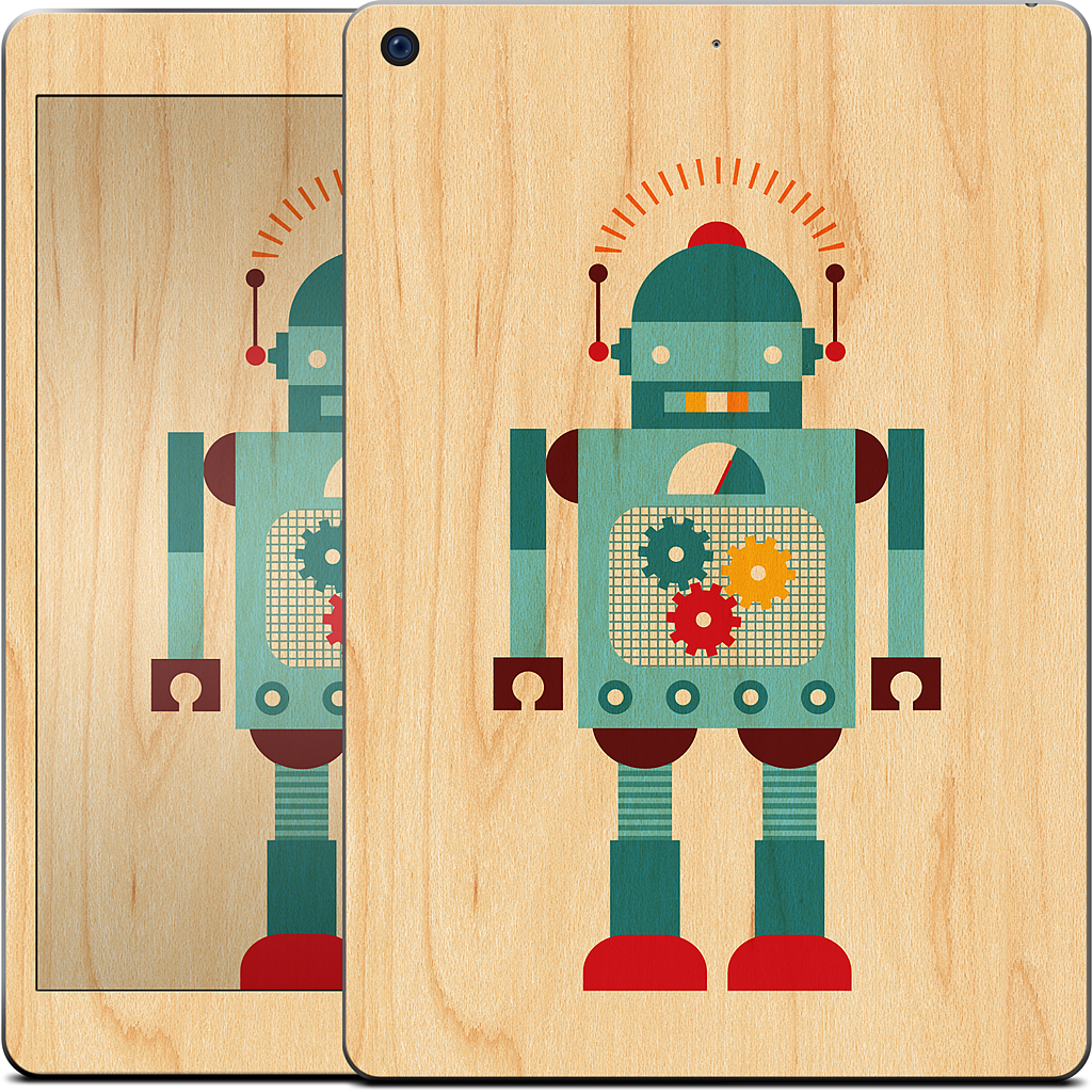 Blue Robot iPad Skin