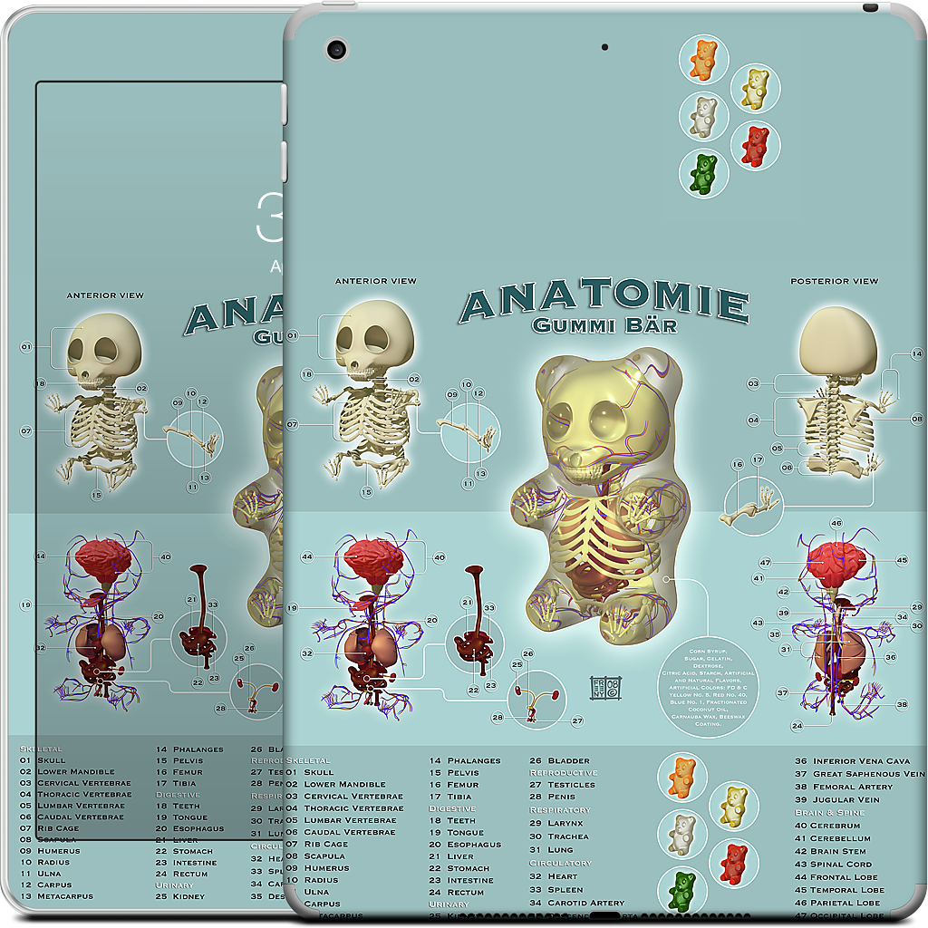 Gummi Anatomie iPad Skin