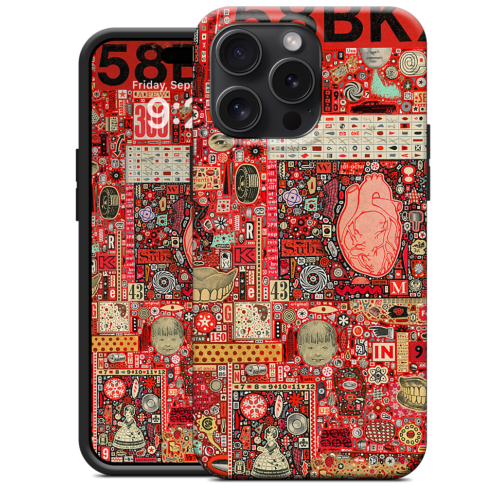 Big Numbers - Heart and Teeth iPhone Case