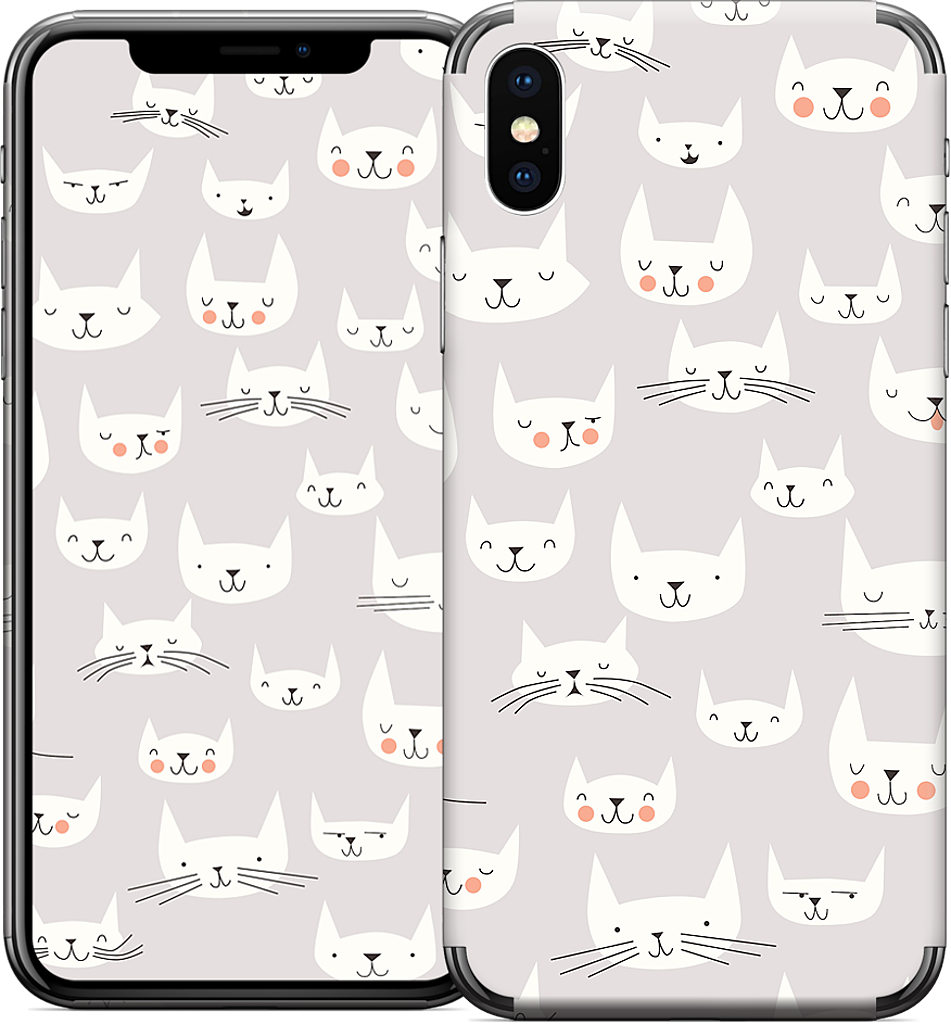 Cat Faces iPhone Skin