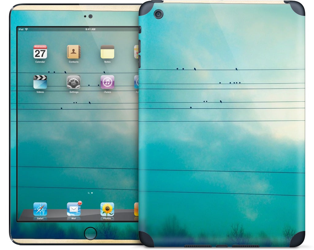 Birds on a wire iPad Skin