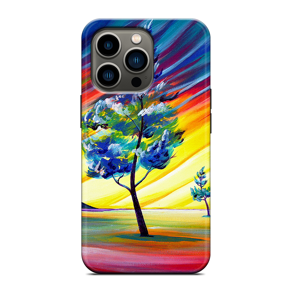 Thick Frost Sunset Glow iPhone Case