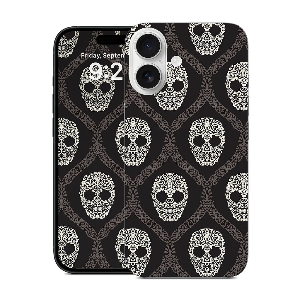 Skull Damask iPhone Skin