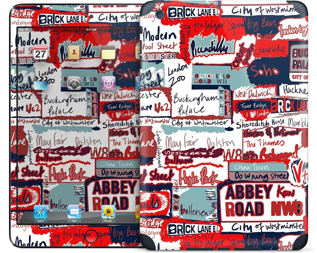 London Words iPad Skin