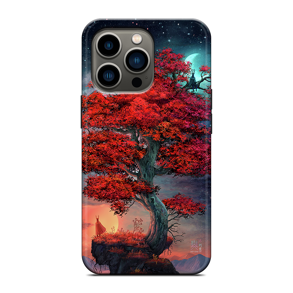 Light & Dark in Equal Parts iPhone Case