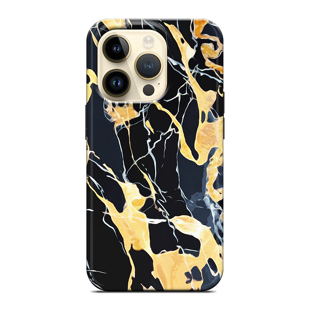 Black Marble iPhone Case