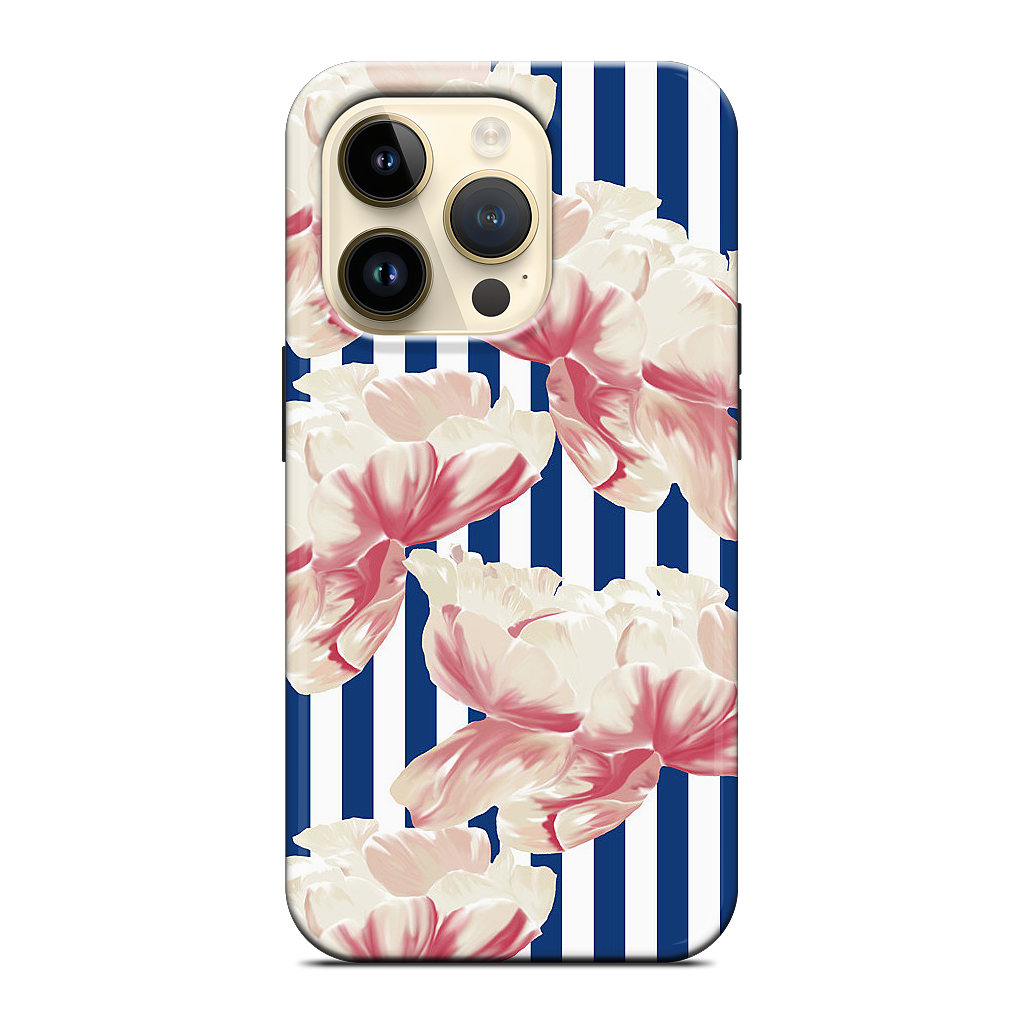 Stripe Floral iPhone Case