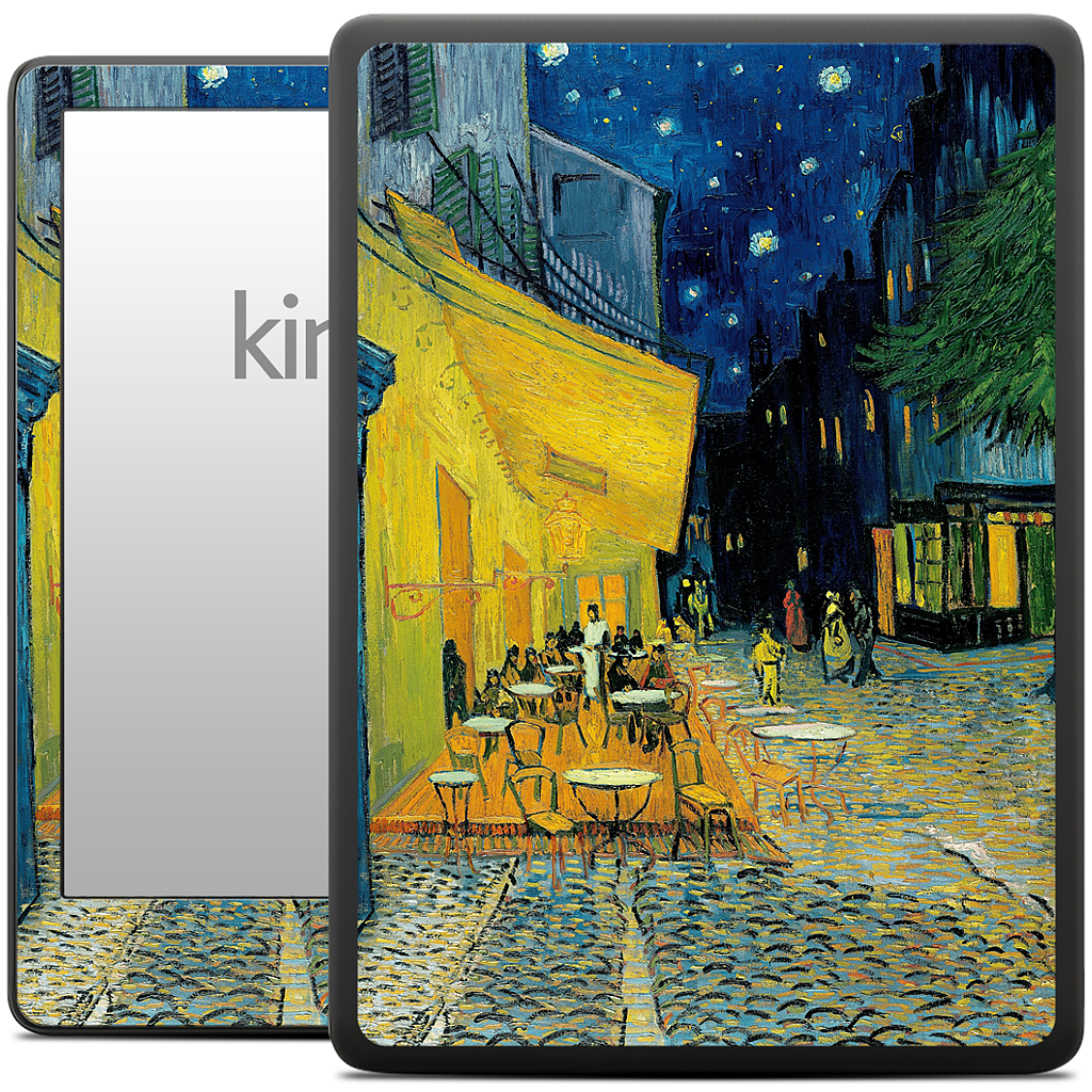 Cafe at Night Kindle Skin