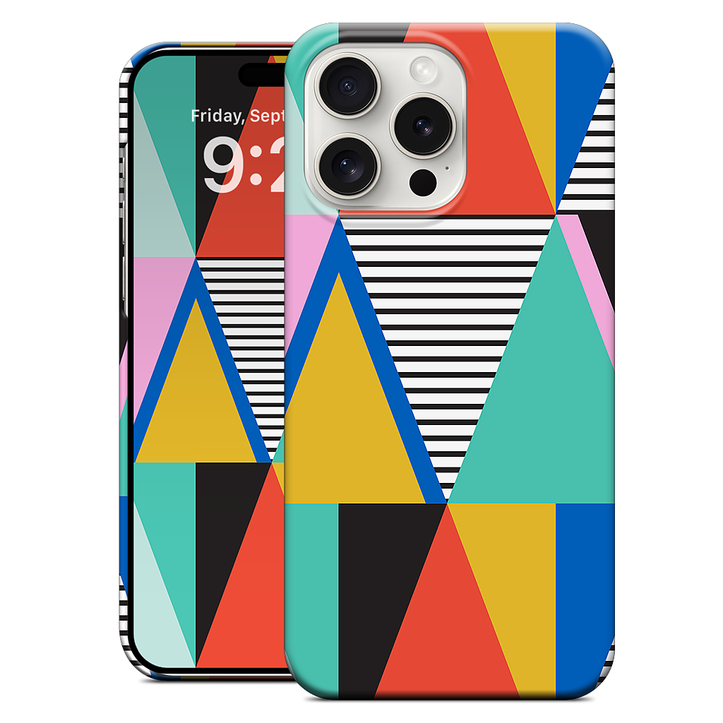 Graphic Triangles iPhone Case