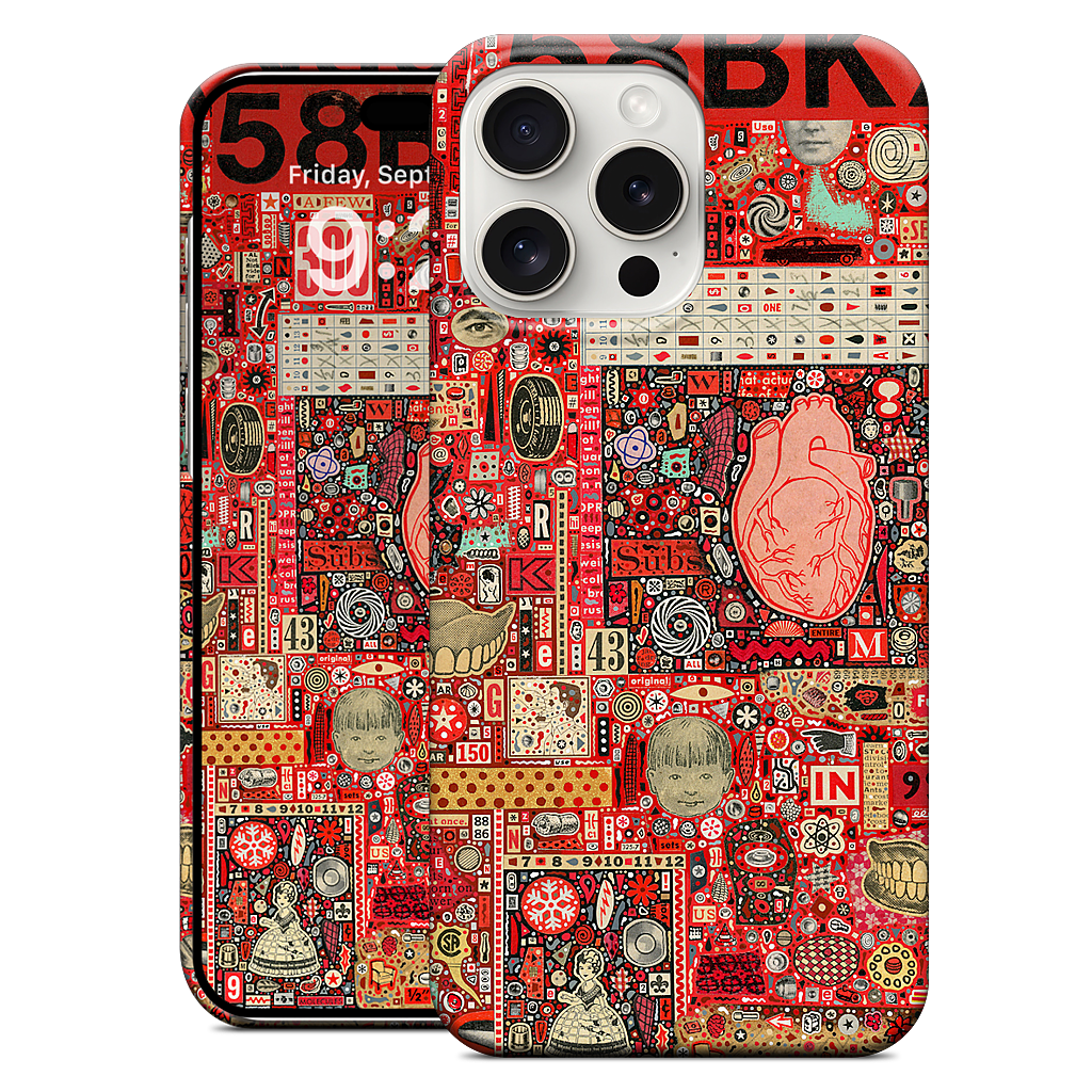 Big Numbers - Heart and Teeth iPhone Case