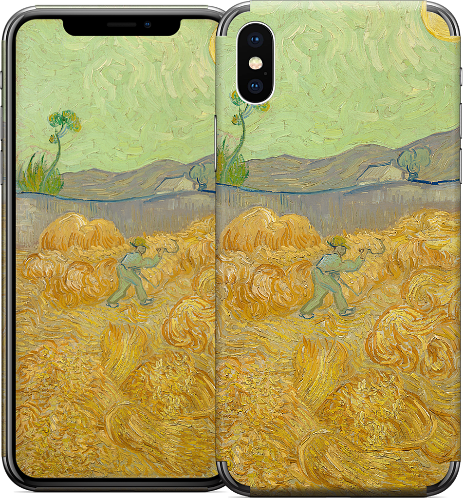 Wheatfield with a Reaper iPhone Skin