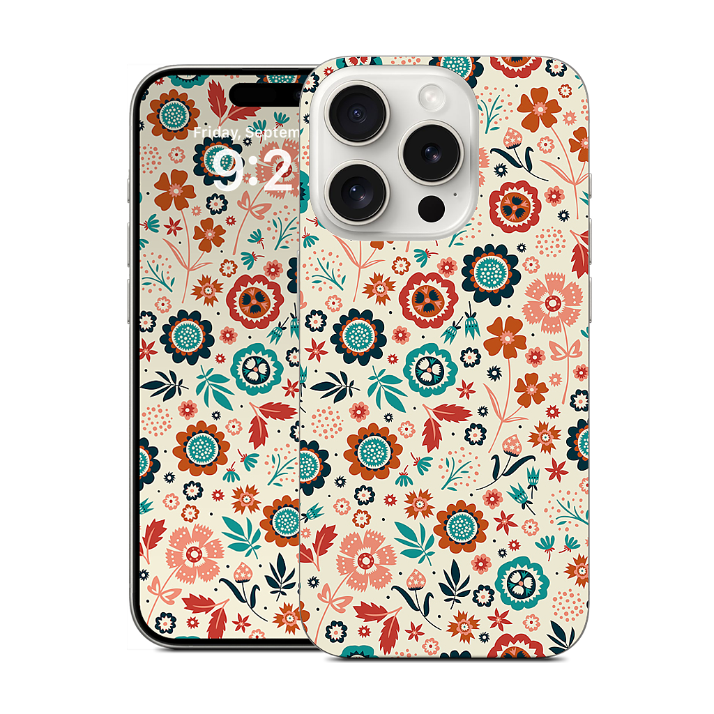 Folk Flowers iPhone Skin