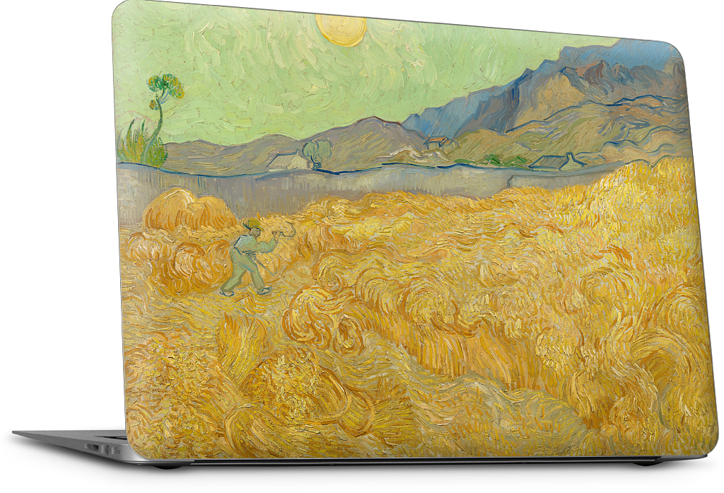 Wheatfield with a Reaper MacBook Skin