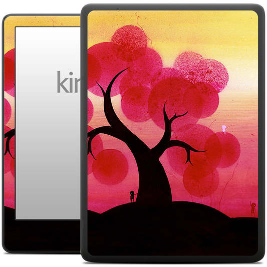 Red Blossoms Kindle Skin