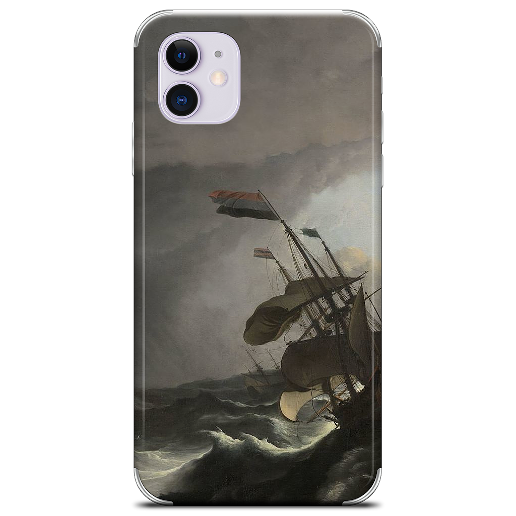 Warships During a Storm iPhone Skin