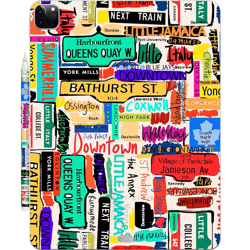 Toronto words iPad Skin