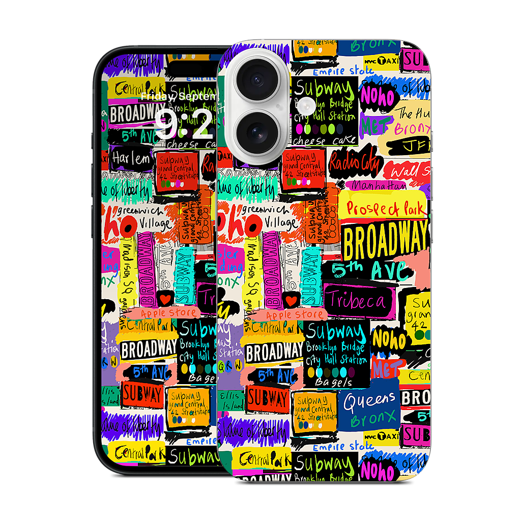 NYC Words iPhone Skin